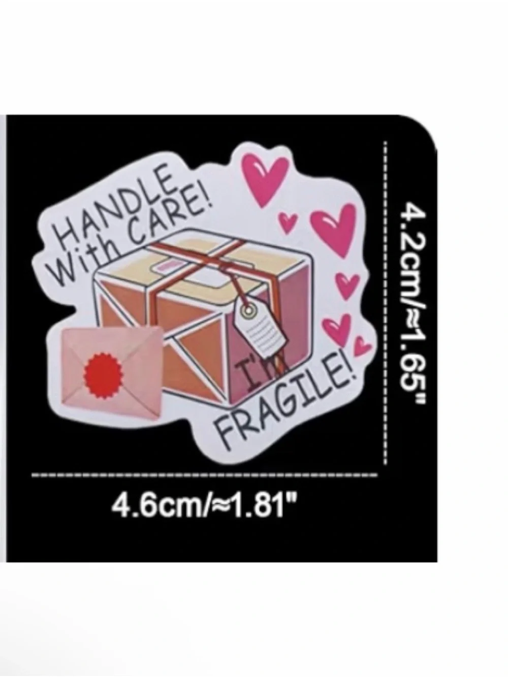 Handle With Care Fragile Stickers - Set of 50